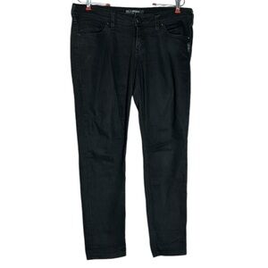 Silver jeans women’s size 30 black aiko‎ skinny hemmed denim pants